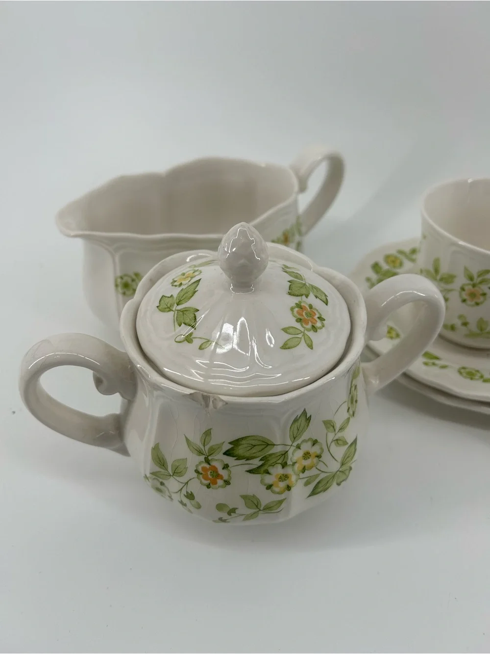 Petite Flora Ironstone 9 piece set